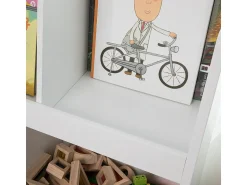 Prateleira|Sobuy armário de criança, armário de livros infantis, armário infantil KMB19-W Branco