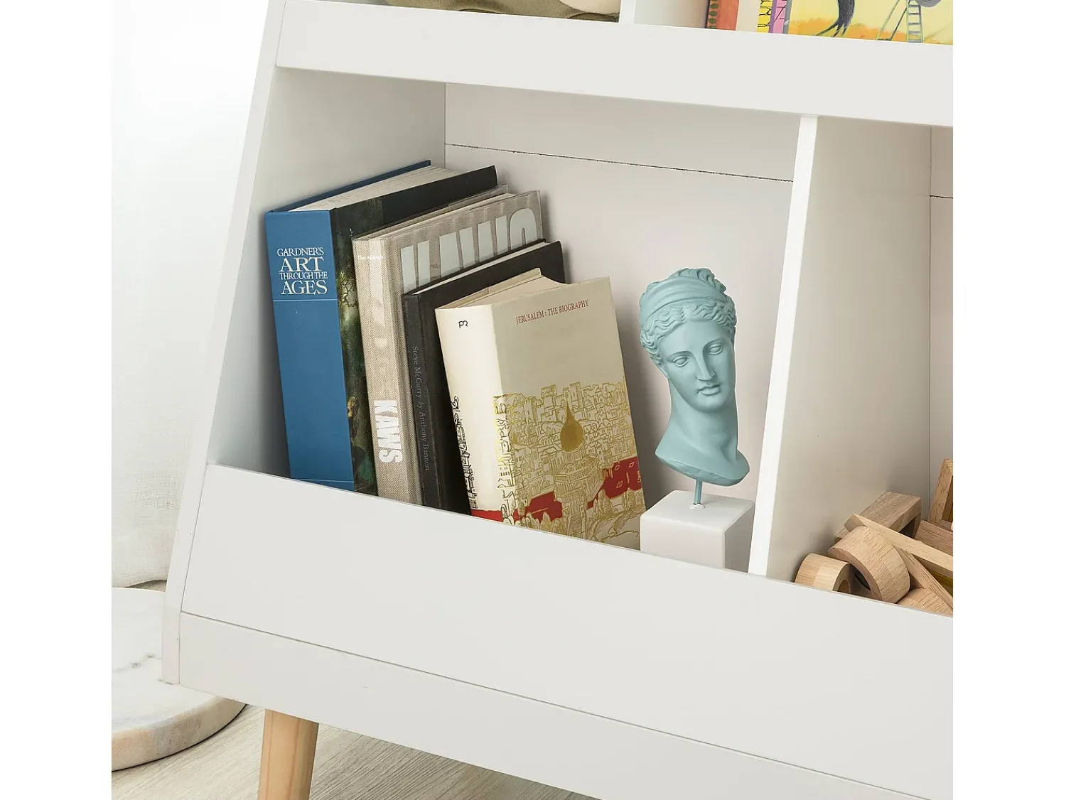 Prateleira|Sobuy armário de criança, armário de livros infantis, armário infantil KMB19-W Branco