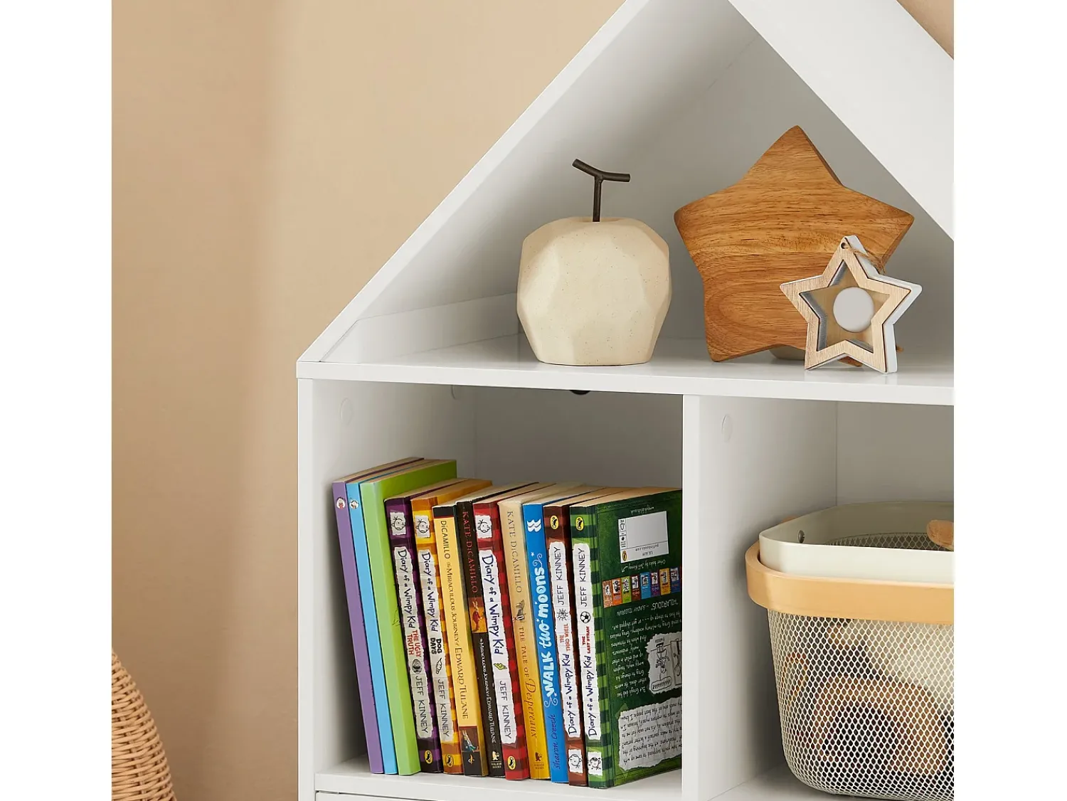 Clearance Sobuy armário de criança, armário de livros infantis, armário infantil KMB58-W Branco