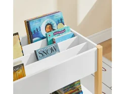 Prateleira*Sobuy armário de criança, armário de livros infantis, armário infantil KMB35-W Branco