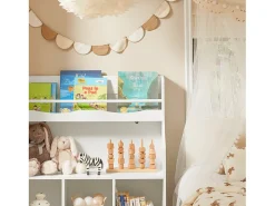 Biblioteca*Sobuy armário de criança, armário de livros infantis, armário infantil KMB57-W Branco