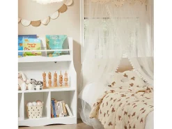 Biblioteca*Sobuy armário de criança, armário de livros infantis, armário infantil KMB57-W Branco