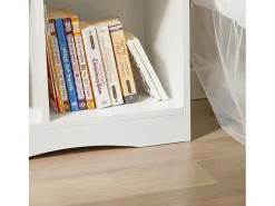 Biblioteca*Sobuy armário de criança, armário de livros infantis, armário infantil KMB57-W Branco