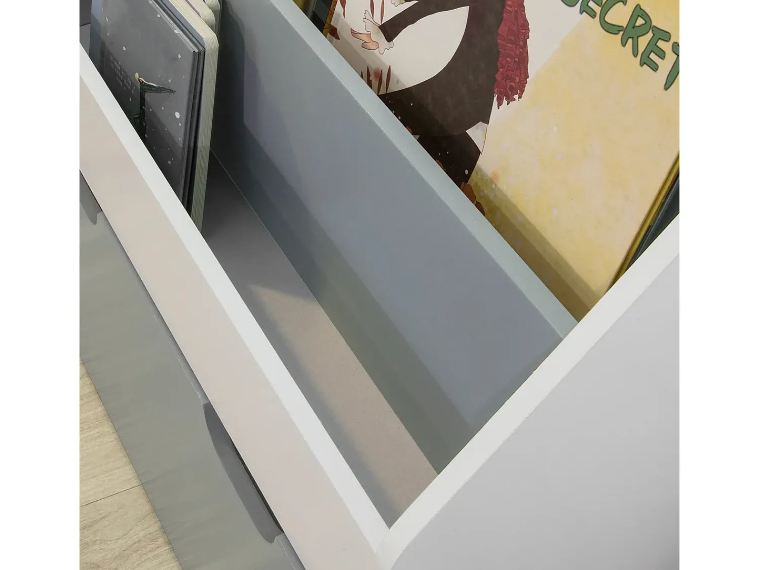 Biblioteca|Sobuy armário de criança, armário de livros infantis, armário infantil KMB17-HG Cinzento