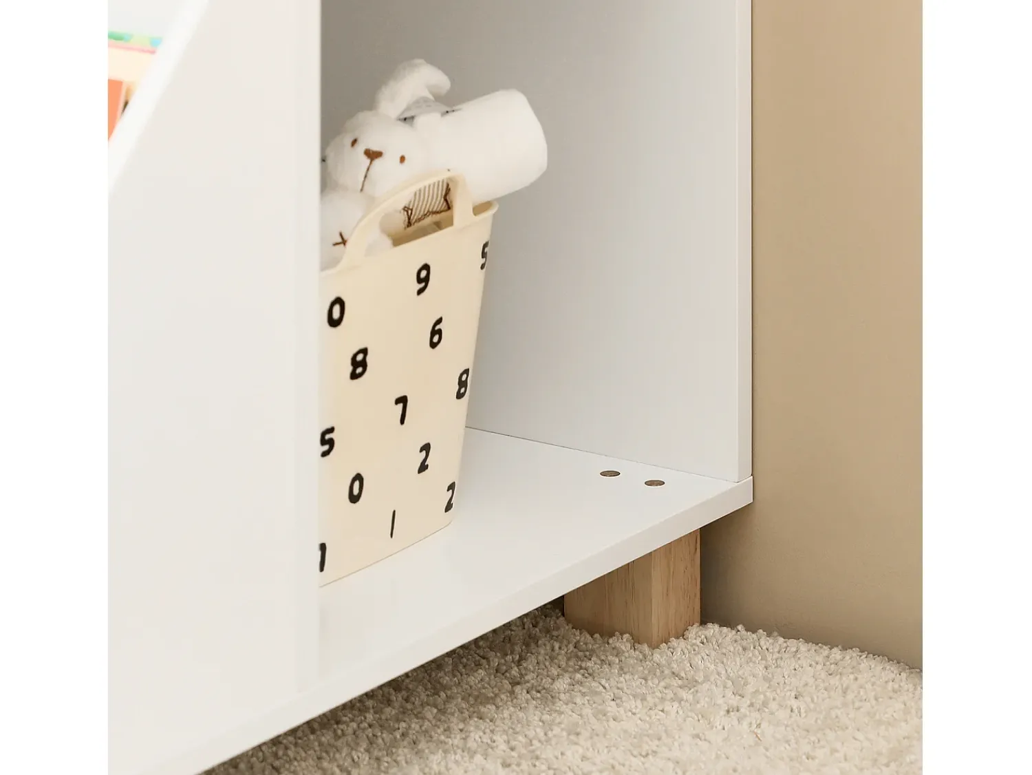 Sobuy armário de criança, armário de livros infantis, armário infantil KMB54-W^ Prateleira