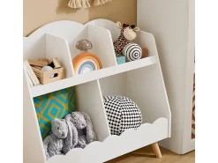 Sobuy armário de criança, armário de livros infantis, armário infantil KMB100-W^ Biblioteca