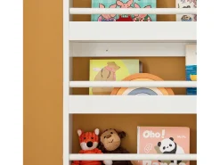 Best Sobuy armário de criança, armário de livros infantis, armário infantil KMB08-K-W Branco
