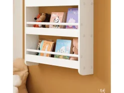 Best Sobuy armário de criança, armário de livros infantis, armário infantil KMB08-K-W Branco