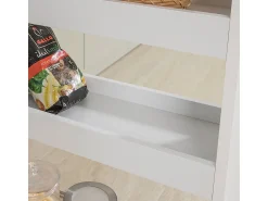 Móvel De Arrumação*Sobuy armário de nicho, carrinho de banheiro economizador de espaço, Carrinho de banheiro que economiza espaço NSR01-W Branco