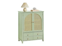 Best Sobuy armário de parede, cabide de parede, Cabide de parede com prateleira FHK28-HG Verde