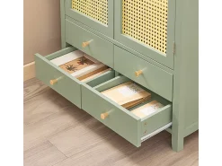 Best Sobuy armário de parede, cabide de parede, Cabide de parede com prateleira FHK28-HG Verde