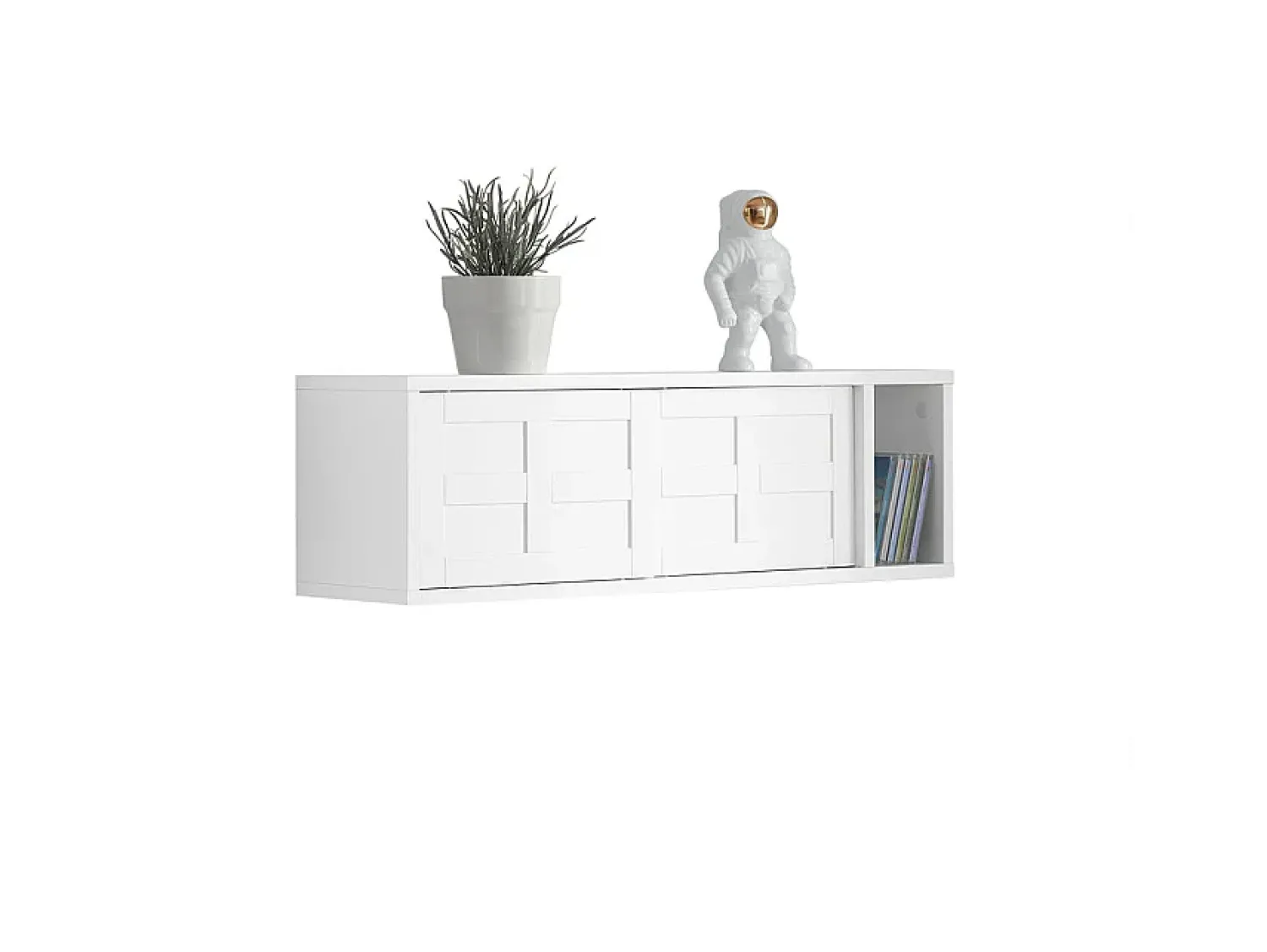 Prateleira*Sobuy armário de parede, cabide de parede, Cabide de parede com prateleira FHK18-W Branco