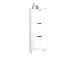 Móvel De Arrumação|Sapateira*Sobuy armário de sapatos, Armário de sapatos estreito, armário para sapatos FSR151-H-W Branco