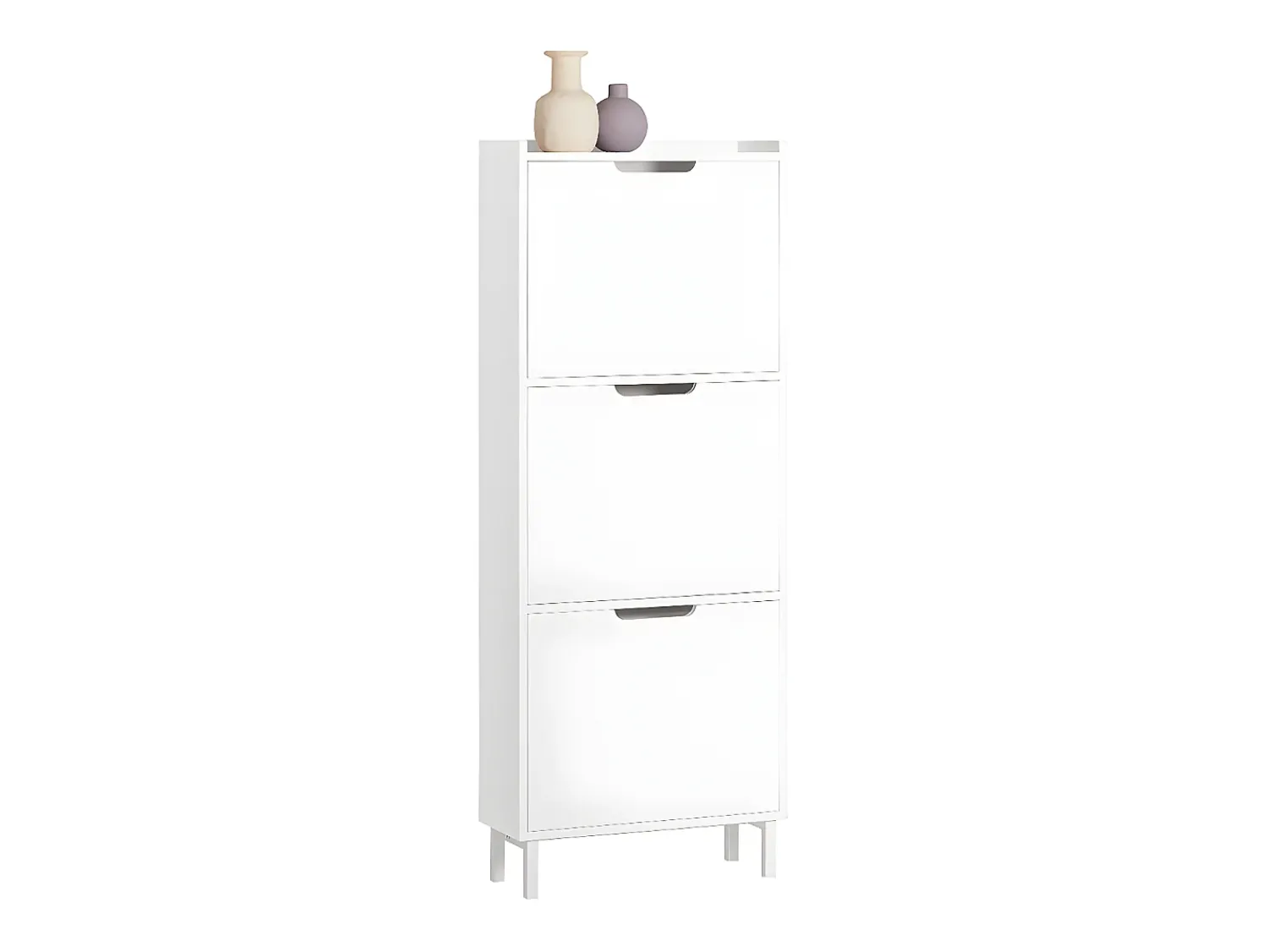 Móvel De Arrumação|Sapateira*Sobuy armário de sapatos, Armário de sapatos estreito, armário para sapatos FSR151-H-W Branco
