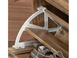 Móvel De Arrumação|Sapateira|Sobuy armário de sapatos, Armário de sapatos estreito, armário para sapatos FSR137-L-F Natural escuro