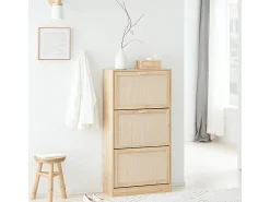 Móvel De Arrumação|Sapateira*Sobuy armário de sapatos, Armário de sapatos estreito, armário para sapatos FSR159-N Natural claro