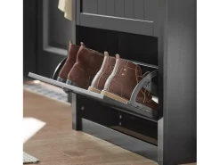 Móvel De Arrumação|Sapateira*Sobuy armário de sapatos, Armário de sapatos estreito, armário para sapatos FSR87-SCH Preto