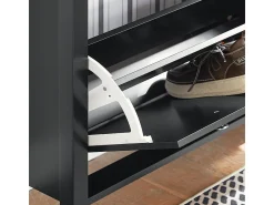 Móvel De Arrumação|Sapateira|Sobuy armário de sapatos, Armário de sapatos estreito, armário para sapatos FSR89-SCH Preto