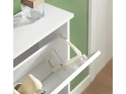 Móvel De Arrumação|Sapateira|Sobuy armário de sapatos, Armário de sapatos estreito, armário para sapatos FSR99-W Branco