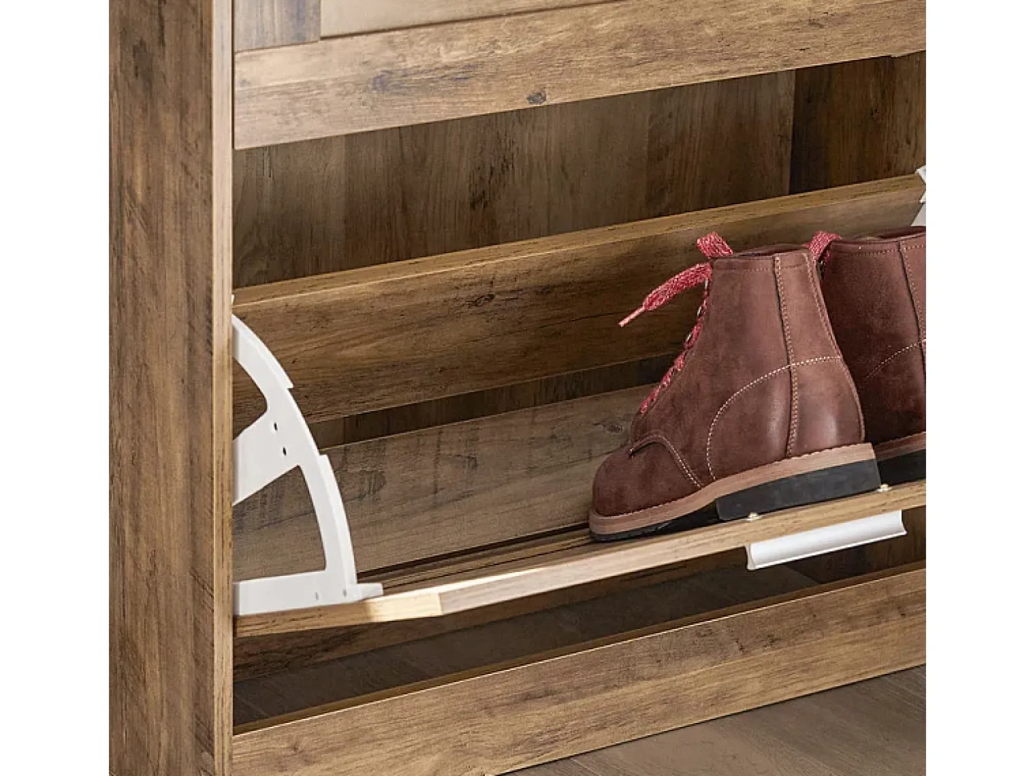 Móvel De Arrumação|Sapateira|Sobuy armário de sapatos, Armário de sapatos estreito, armário para sapatos FSR137-F Castanho