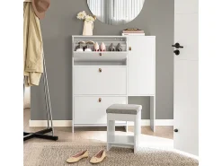 Sobuy armário de sapatos, Armário de sapatos estreito, armário para sapatos FSR107-W^ Móvel De Arrumação|Sapateira