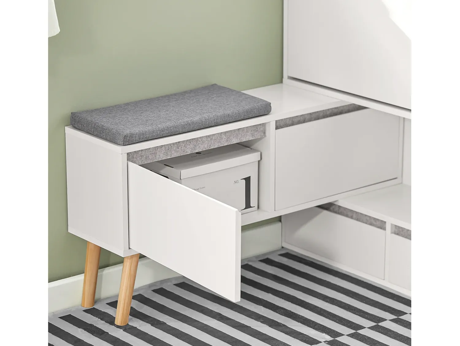 Móvel De Arrumação|Sapateira|Sobuy armário de sapatos, Armário de sapatos estreito, armário para sapatos FSR134-W Branco