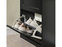 Móvel De Arrumação|Sapateira|Sobuy armário de sapatos, Armário de sapatos estreito, armário para sapatos FSR94-SCH Preto