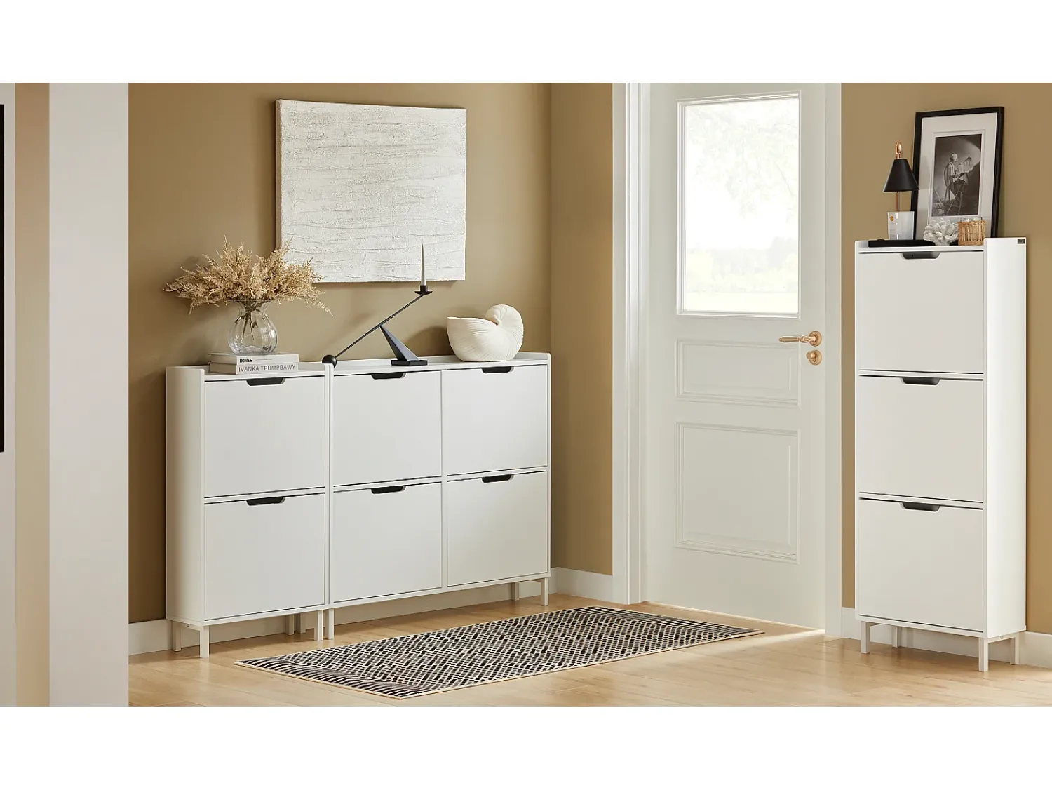 Móvel De Arrumação|Sapateira|Sobuy armário de sapatos, Armário de sapatos estreito, armário para sapatos FSR151-W Branco