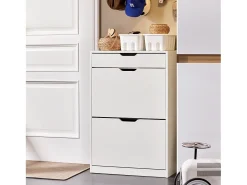 Móvel De Arrumação|Sapateira|Sobuy armário de sapatos, Armário de sapatos estreito, armário para sapatos FSR180-W Branco