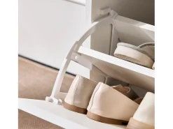 Móvel De Arrumação|Sapateira|Sobuy armário de sapatos, Armário de sapatos estreito, armário para sapatos FSR180-W Branco