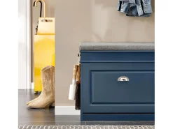 Best Sobuy Armário de sapatos com prateleira, banco, Banco com sapateira FSR82-K-B Azul