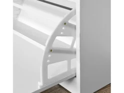 Online Sobuy Armário de sapatos com prateleira, banco, Banco com sapateira FSR16-W Branco