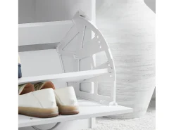 Online Sobuy Armário de sapatos com prateleira, banco, Banco com sapateira FSR16-W Branco