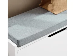 Móvel De Arrumação|Sapateira|Sobuy Armário de sapatos com prateleira, banco, Banco com sapateira FSR151-K-W Branco