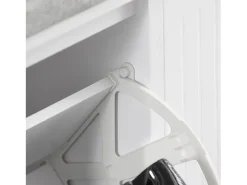 Sobuy Armário de sapatos com prateleira, banco, Banco com sapateira FSR98-XL-W Cinzento claro / Branco