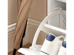 Móvel De Arrumação|Sapateira|Sobuy Armário de sapatos com prateleira, banco, Banco com sapateira FSR119-W Branco