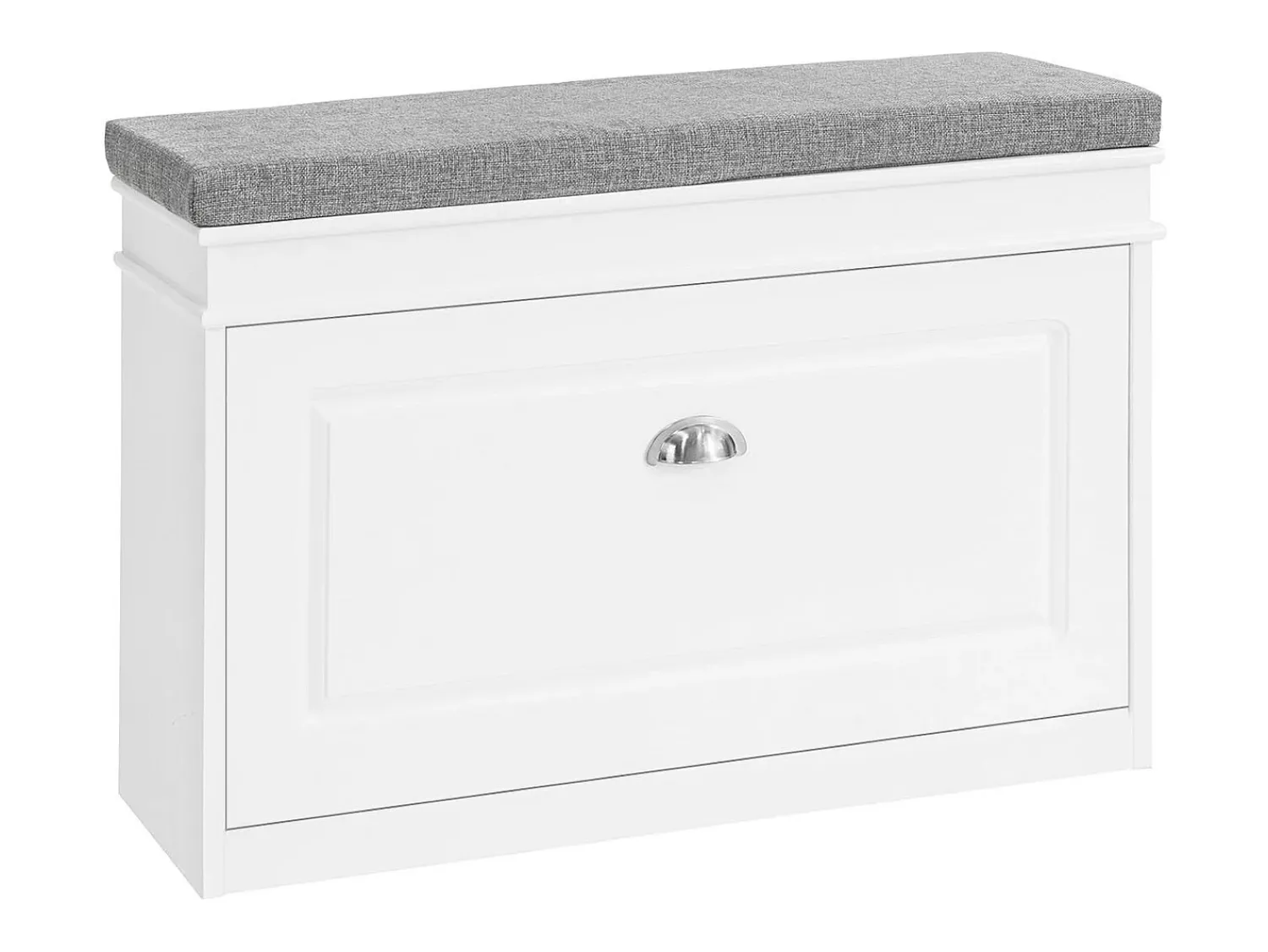 Móvel De Arrumação|Sapateira|Sobuy Armário de sapatos com prateleira, banco, Banco com sapateira FSR82-L-W Branco