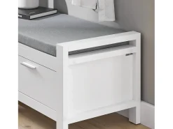 Móvel De Arrumação|Sapateira|Sobuy Armário de sapatos com prateleira, banco, Banco com sapateira FSR74-W Branco