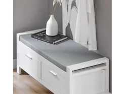 Móvel De Arrumação|Sapateira|Sobuy Armário de sapatos com prateleira, banco, Banco com sapateira FSR74-W Branco