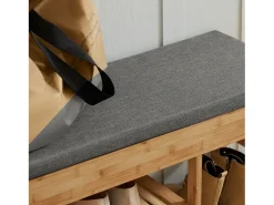 Móvel De Arrumação|Sapateira|Sobuy Armário de sapatos com prateleira, banco, Banco com sapateira FSR47-N Natural escuro