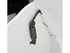 New Sobuy Armário de sapatos com prateleira, banco, Banco com sapateira FSR40-W Branco