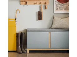 Best Sobuy Armário de sapatos com prateleira, banco, Banco com sapateira FSR117-HG Cinzento
