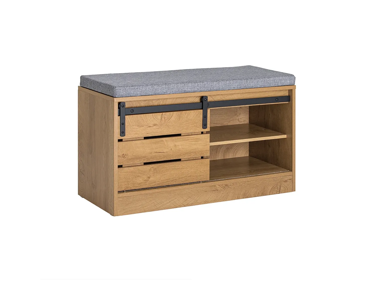 Móvel De Arrumação|Sapateira*Sobuy Armário de sapatos com prateleira, banco, Banco com sapateira FSR120-N Castanho