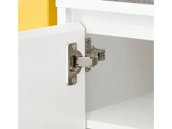 Móvel De Arrumação|Sapateira|Sobuy Armário de sapatos com prateleira, banco, Banco com sapateira FSR172-W Branco