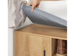 Móvel De Arrumação|Sapateira|Sobuy Armário de sapatos com prateleira, banco, Banco com sapateira FSR148-N Natural claro