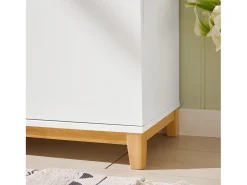 Móvel De Arrumação|Sapateira|Sobuy Armário de sapatos com prateleira, banco, Banco com sapateira FSR117-W Branco