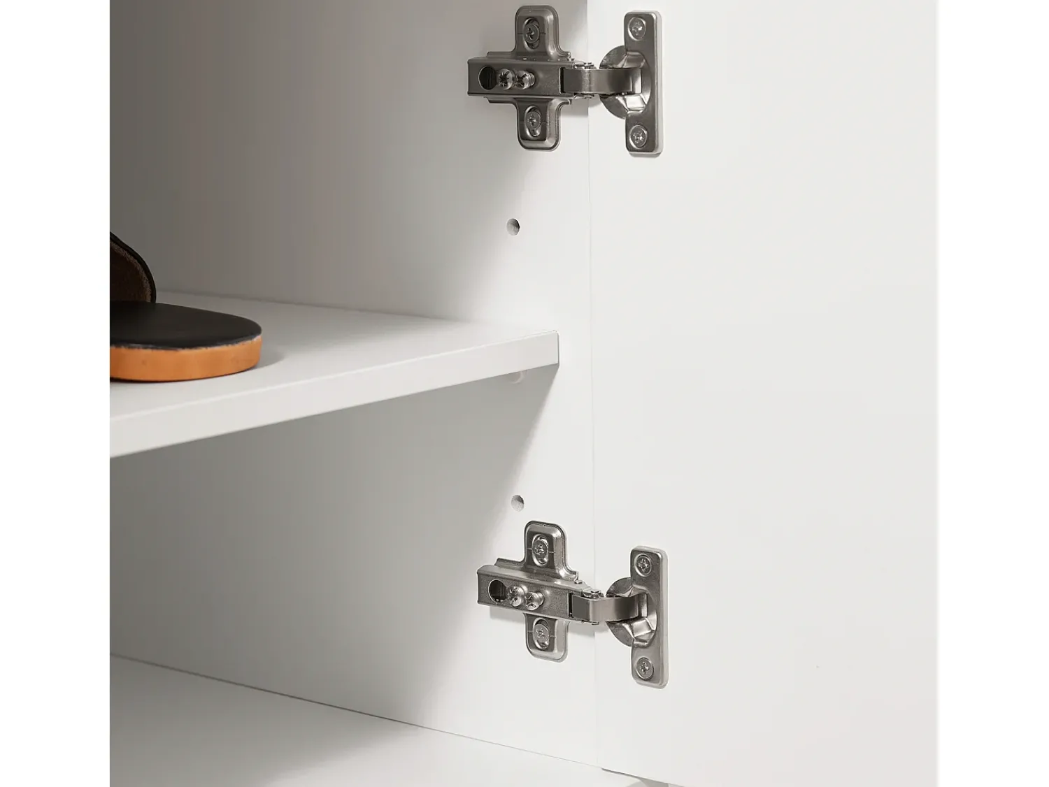Móvel De Arrumação|Sapateira|Sobuy Armário de sapatos com prateleira, banco, Banco com sapateira FSR117-W Branco