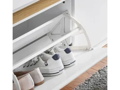 Móvel De Arrumação|Sapateira*Sobuy Armário de sapatos com prateleira, banco, Banco com sapateira FSR171-W Branco