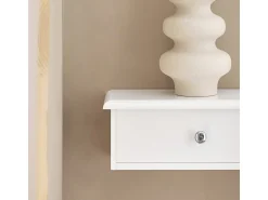 Consola*Sobuy Armário Suspenso com Espelho de 43cm Branco