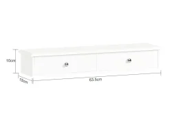Consola*Sobuy Armário Suspenso com Espelho de 43cm Branco